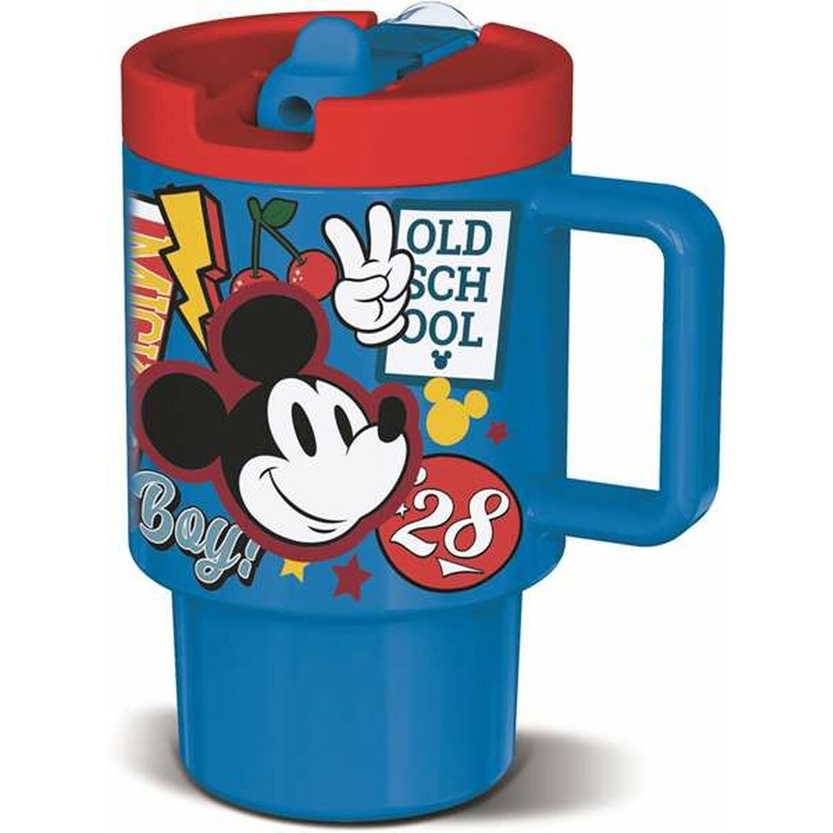 Thermal Cup with Lid Mickey Mouse True Champions 530 ml Thermal Cup with Lid Mickey Mouse True Champions 530 ml