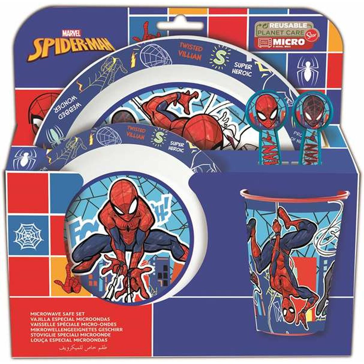Children’s dish set Spider-Man Mob Rules 5 Pieces Children’s dish set Spider-Man Mob Rules 5 Pieces