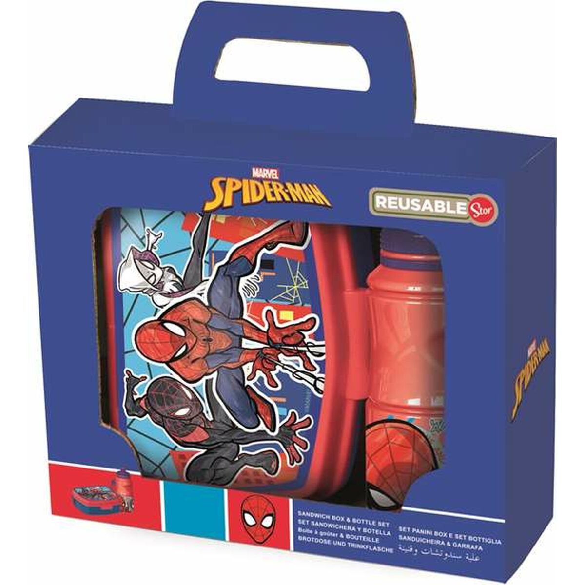Picnic Holder and Bottle Included Spider-Man Mob Rules