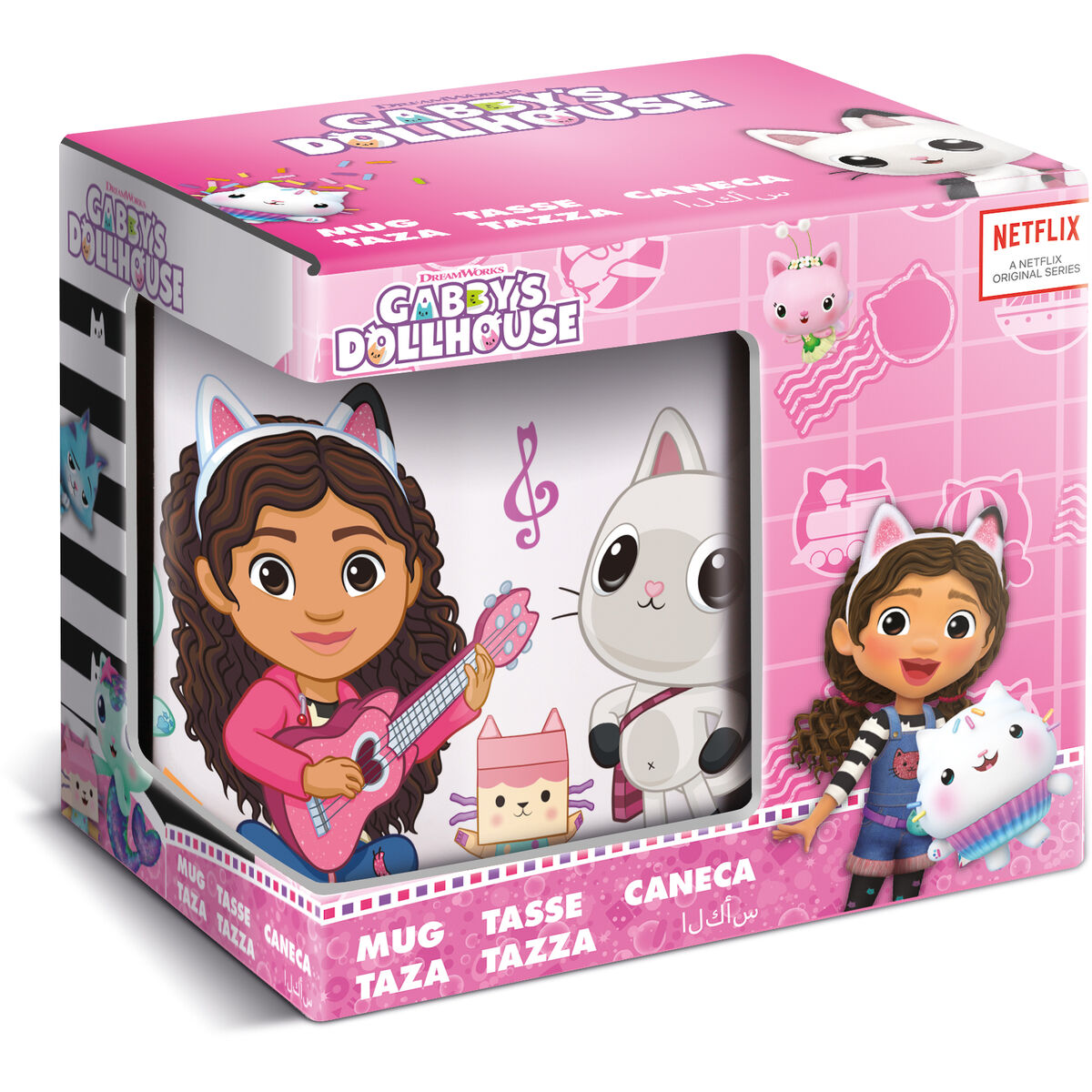 Mug Gabby’s Dollhouse Party Light Pink 350 ml 325 ml Ceramic Gift Box