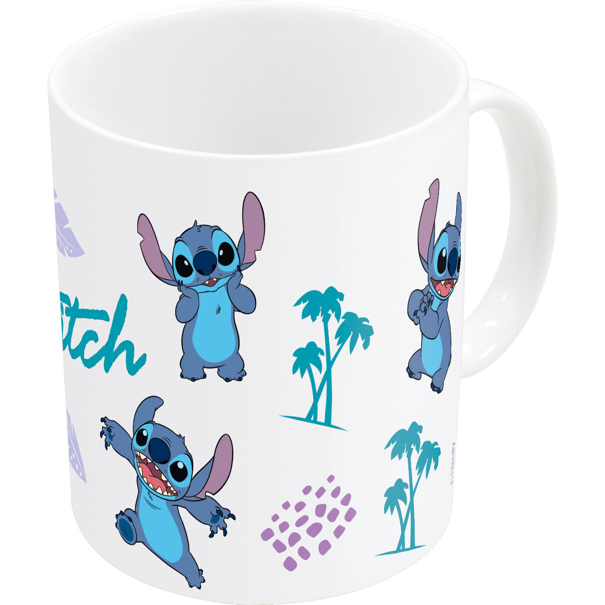 Mug Stitch Blue Lilac Ceramic 350 ml Mug Stitch Blue Lilac Ceramic 350 ml