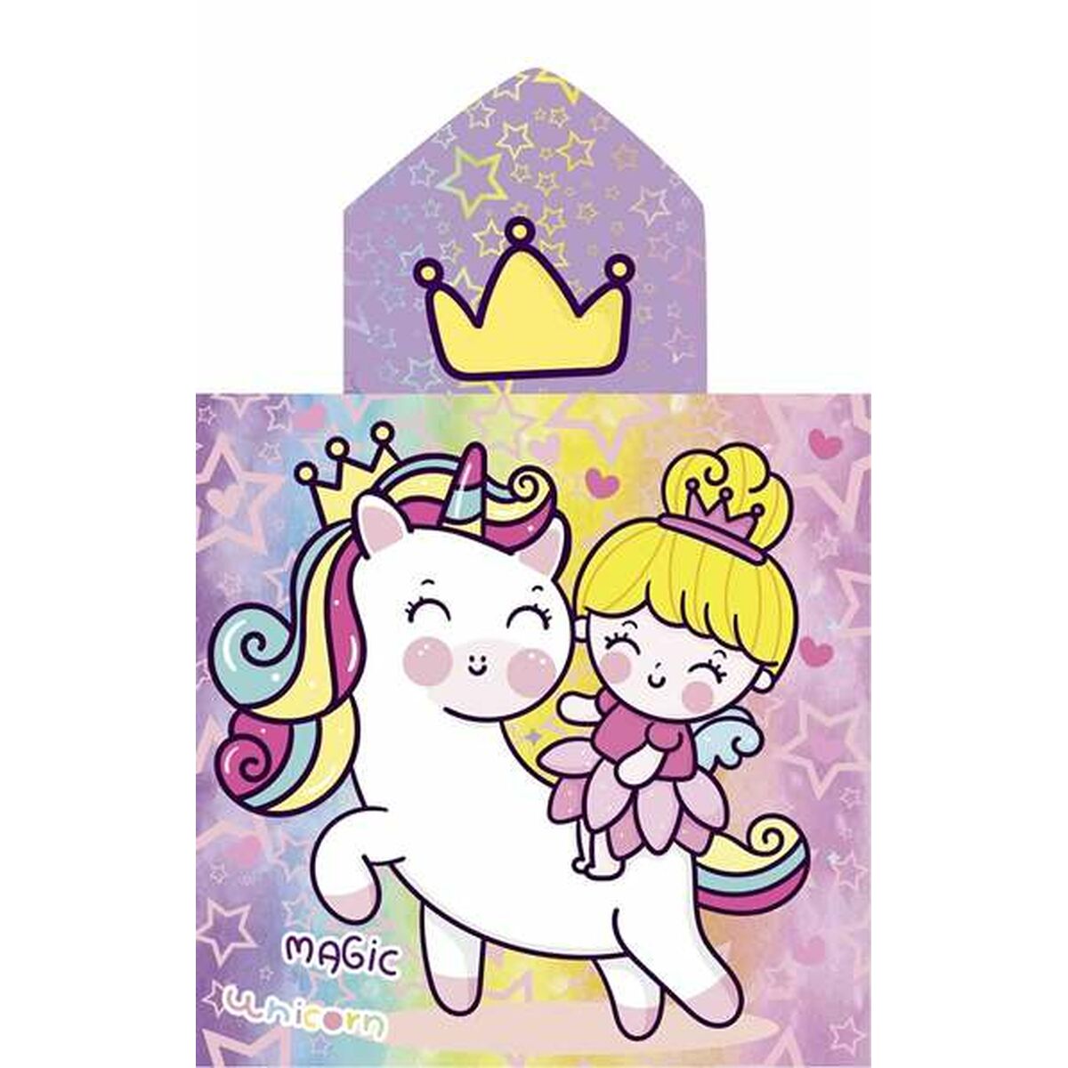Poncho-Towel with Hood Secaneta Unicornprins 60 x 120 cm Poncho-Towel with Hood Secaneta Unicornprins 60 x 120 cm