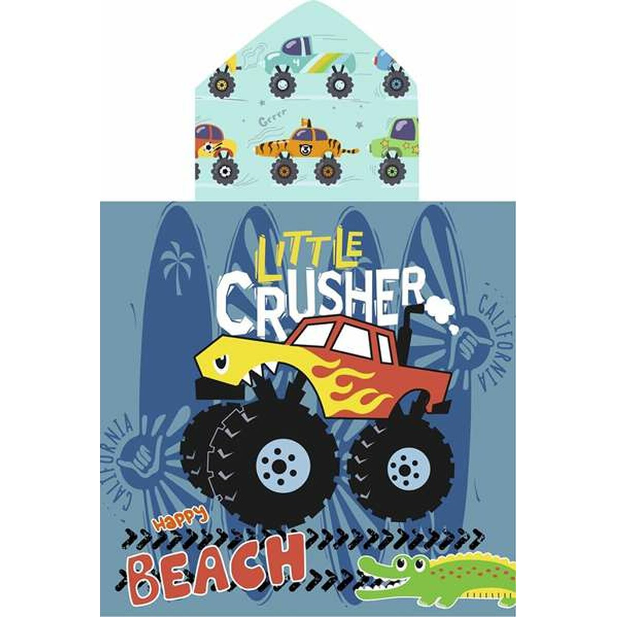 Poncho-Towel with Hood Secaneta Crusher 60 x 120 cm Poncho-Towel with Hood Secaneta Crusher 60 x 120 cm