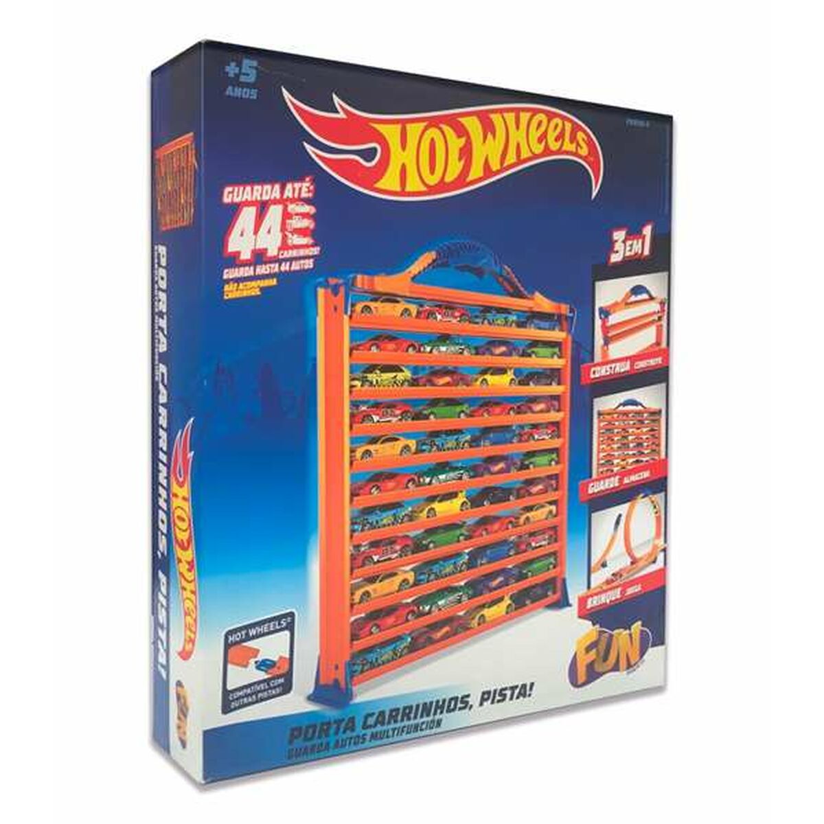 Car park with Cars Hot Wheels 30 x 27 x 6 cm Car transporter Vehicle Car park with Cars Hot Wheels 30 x 27 x 6 cm Car transporter Vehicle