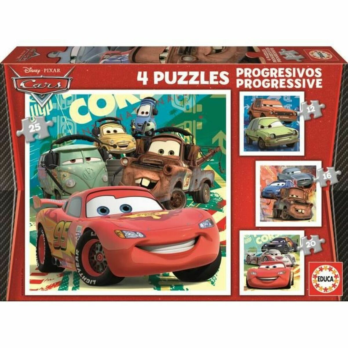 Puzzle Educa Cars (4 Units) Puzzle Educa Cars (4 Units)