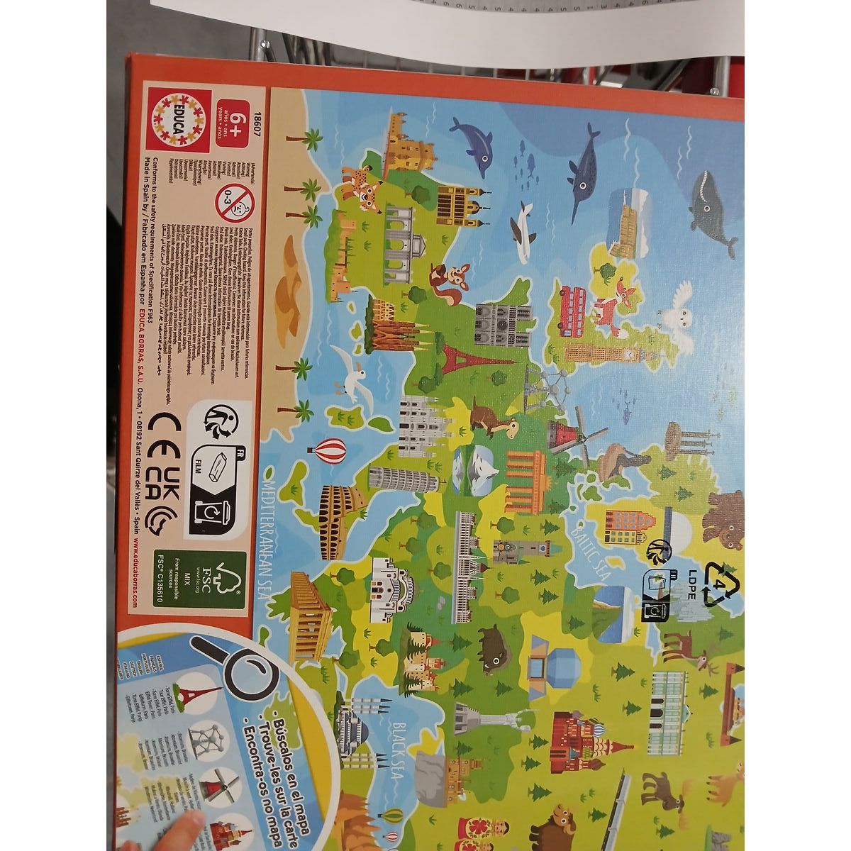 Child’s Puzzle Europe Map Educa (150 pcs)