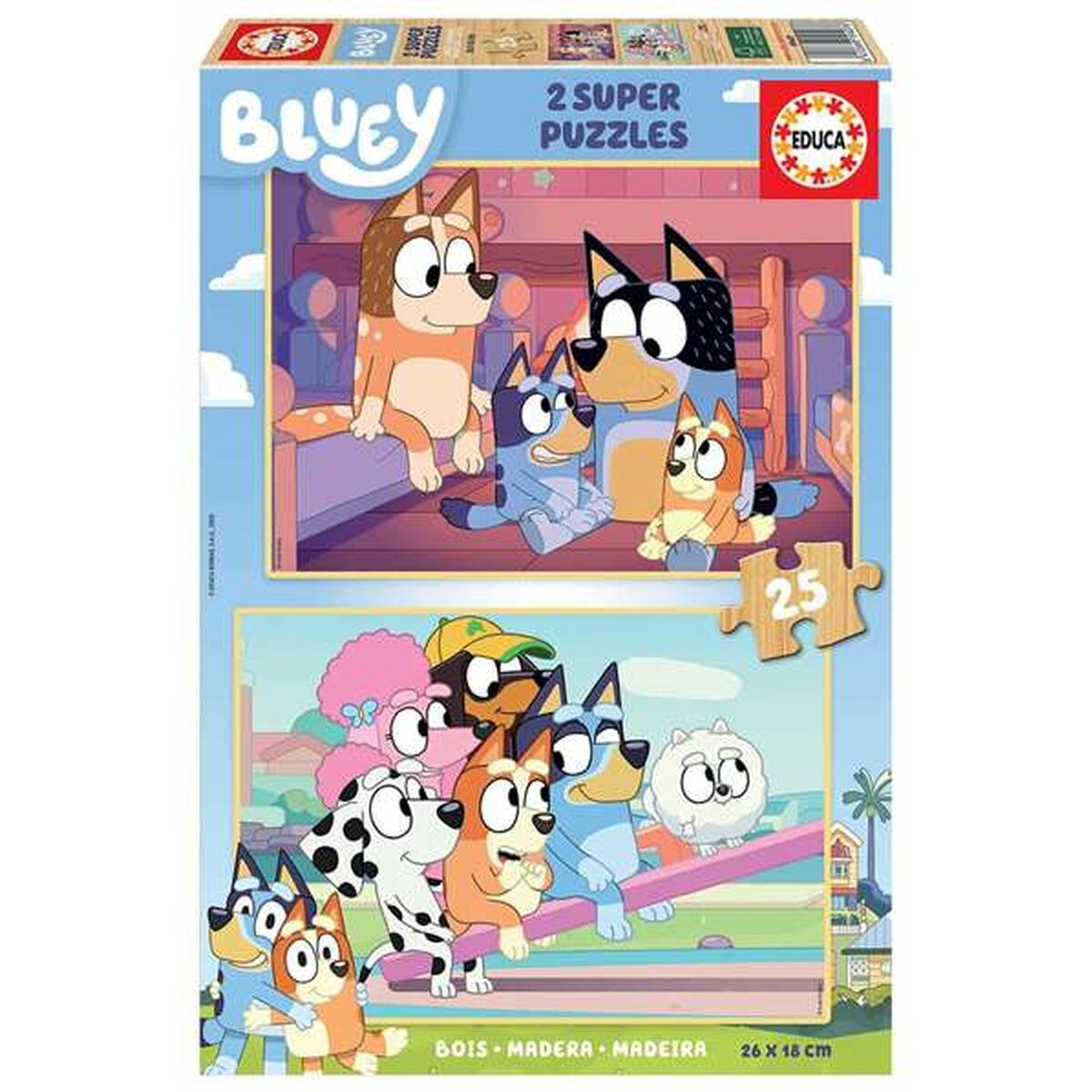 2-Puzzle Set Bluey 25 Pieces 2-Puzzle Set Bluey 25 Pieces