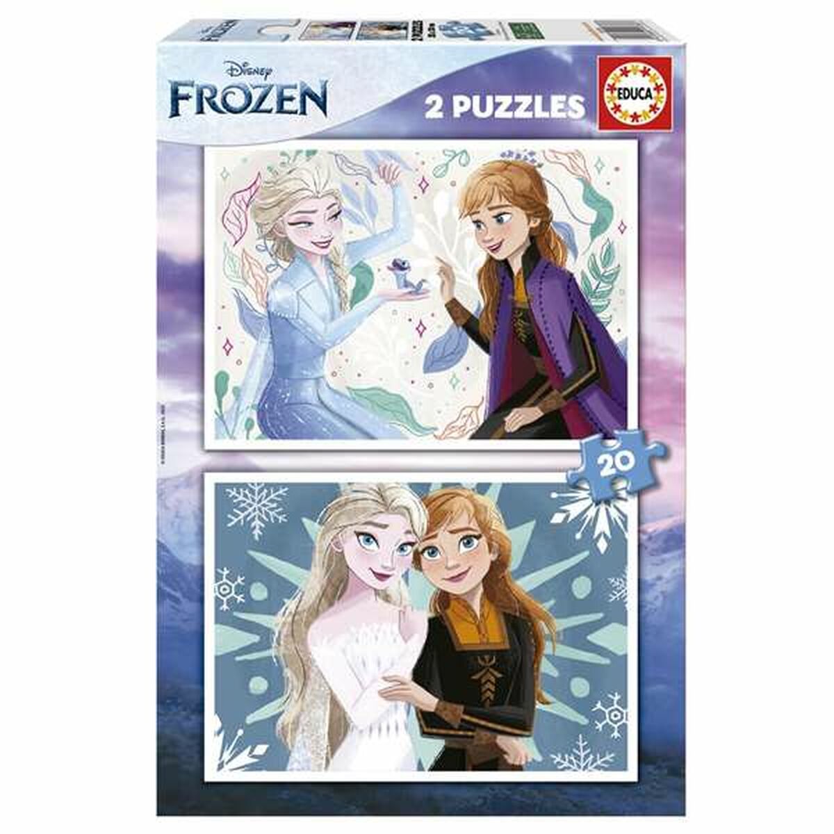 2-Puzzle Set Frozen 20 Pieces 2-Puzzle Set Frozen 20 Pieces