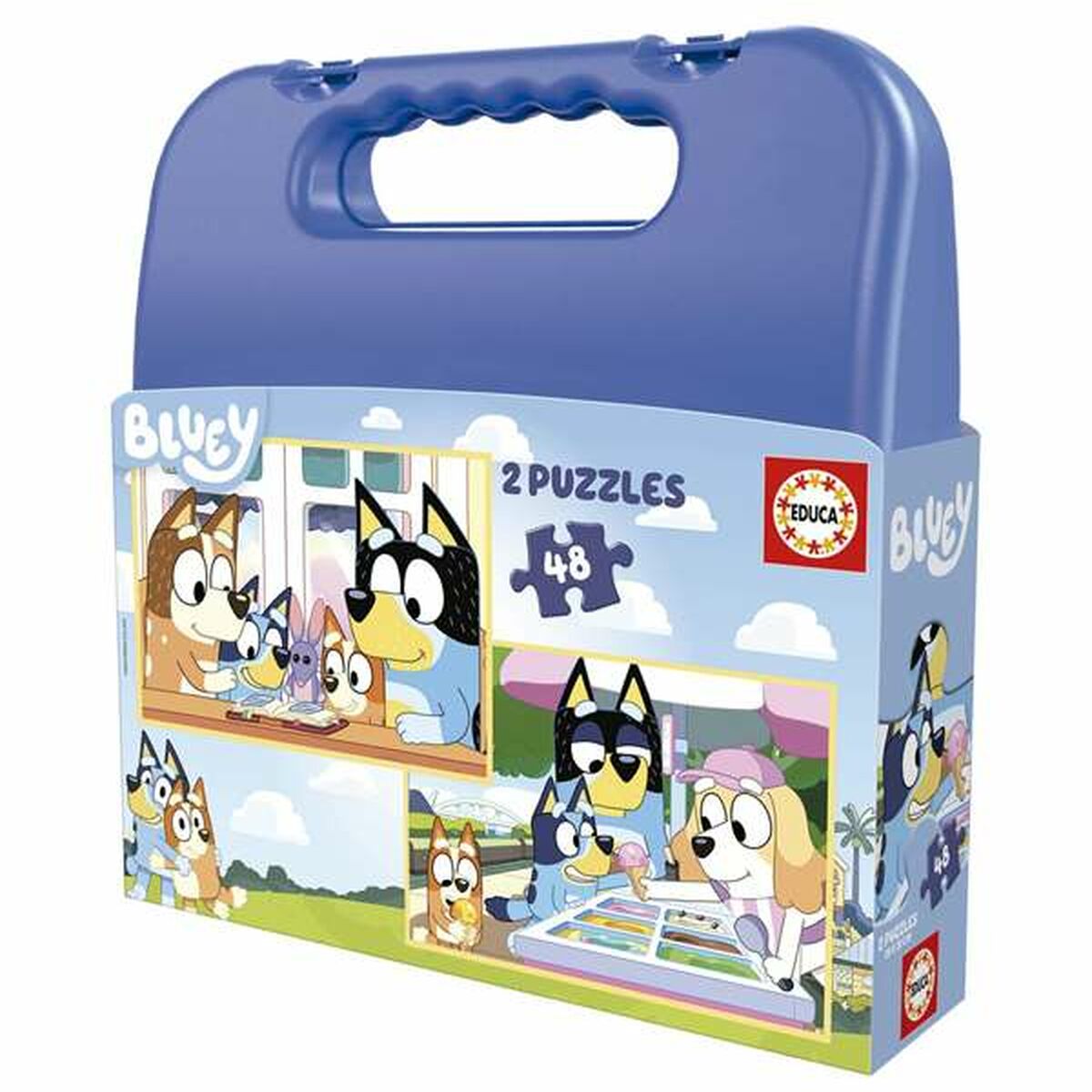 2-Puzzle Set Educa Bluey 48 Pieces 2-Puzzle Set Educa Bluey 48 Pieces