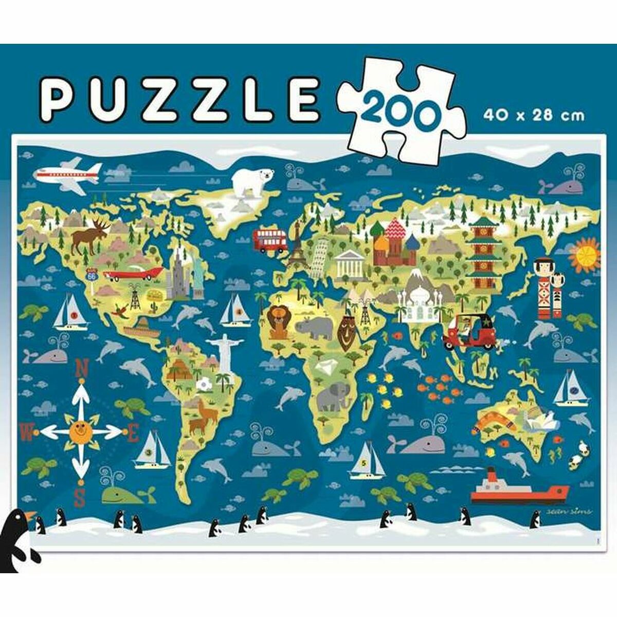 Child’s Puzzle Educa Mapamundi (200 pcs)