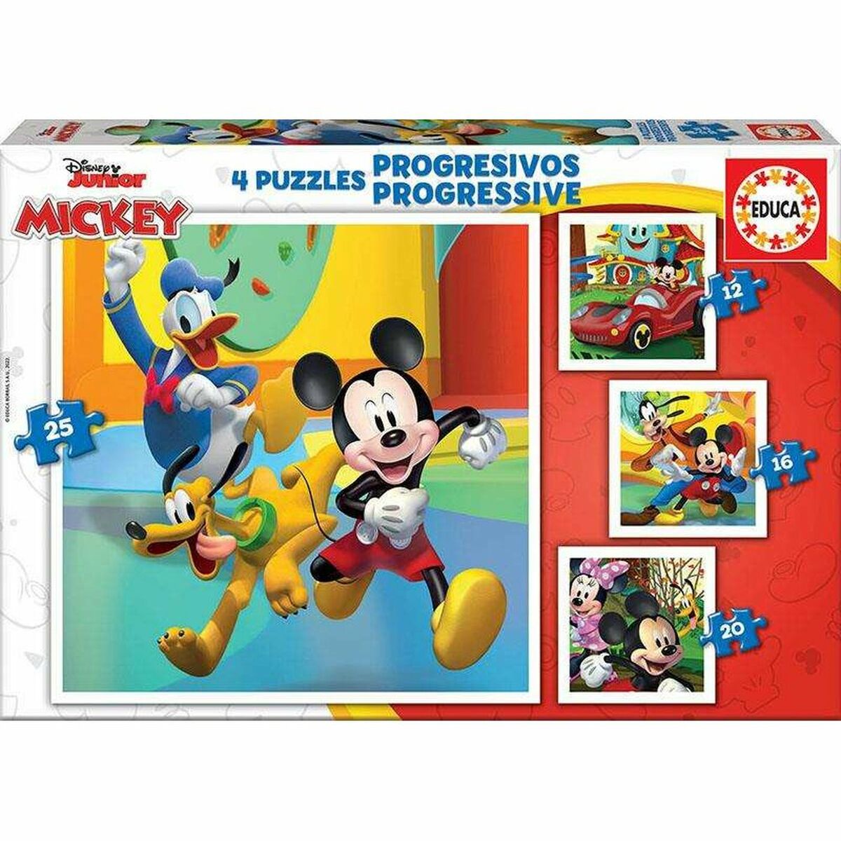 Puzzle Educa Mickey & Friends (25 + 20 + 16 + 12 pcs) Puzzle Educa Mickey & Friends (25 + 20 + 16 + 12 pcs)