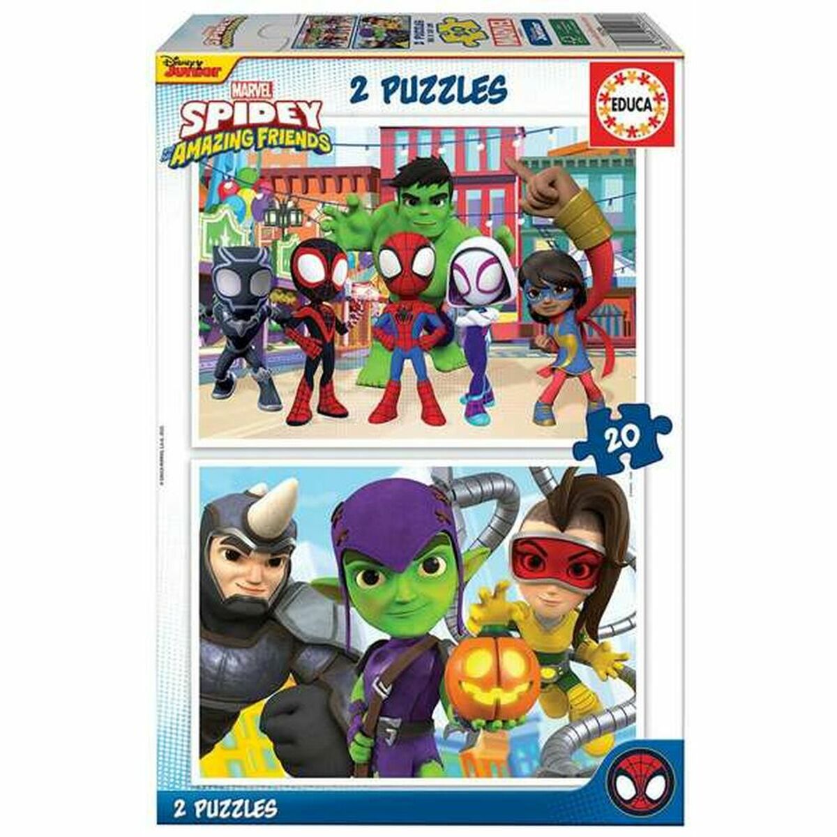 Puzzle Educa Spidey & His Amazing Friends (2 x 20 pcs) Puzzle Educa Spidey & His Amazing Friends (2 x 20 pcs)