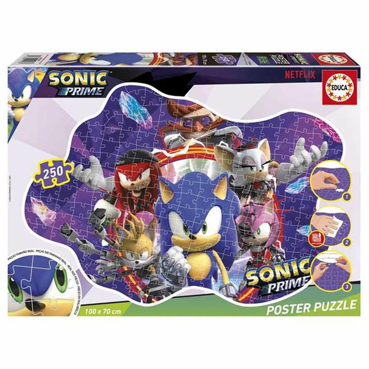 4-Puzzle Set Sonic Prime 250 Pieces 4-Puzzle Set Sonic Prime 250 Pieces