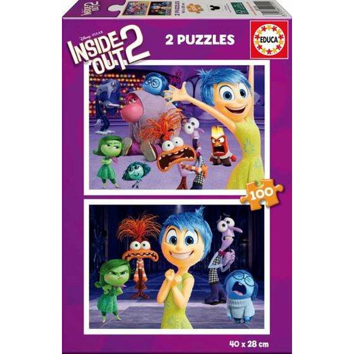 Puzzle Educa Inside Out 2 2 x 100 Pieces Puzzle Educa Inside Out 2 2 x 100 Pieces