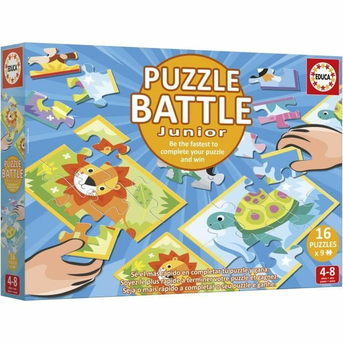 Puzzle Educa Battle Jr Animales 144 Pieces Puzzle Educa Battle Jr Animales 144 Pieces