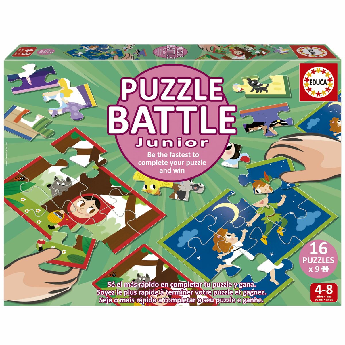 Puzzle Educa Battle Jr Contes 16 Pieces