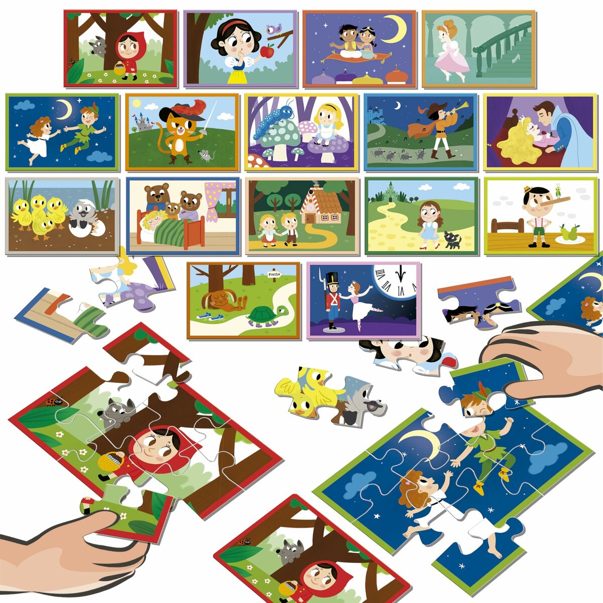Puzzle Educa Battle Jr Contes 16 Pieces