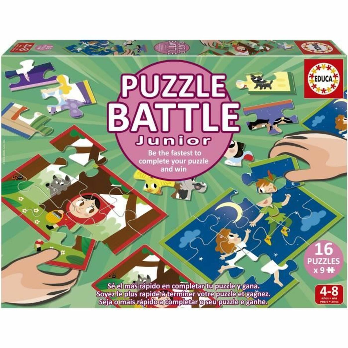Puzzle Educa Battle Jr Contes 16 Pieces Puzzle Educa Battle Jr Contes 16 Pieces