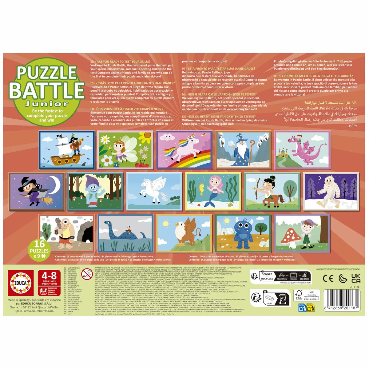 Puzzle Educa Battle Jr Fantasy 144 Pieces
