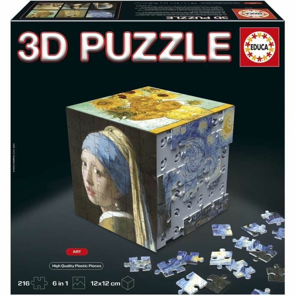 Puzzle Educa Arte en Cubo 36 Pieces 216 Pieces (6 Units) Puzzle Educa Arte en Cubo 36 Pieces 216 Pieces (6 Units)