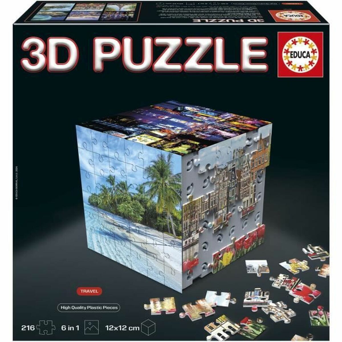 Puzzle Educa 3D 216 Pieces (6 Units) Puzzle Educa 3D 216 Pieces (6 Units)