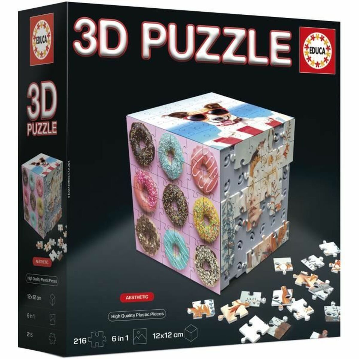 Puzzle Educa 20125 6 Pieces 36 Pieces 216 Pieces (6 Units)