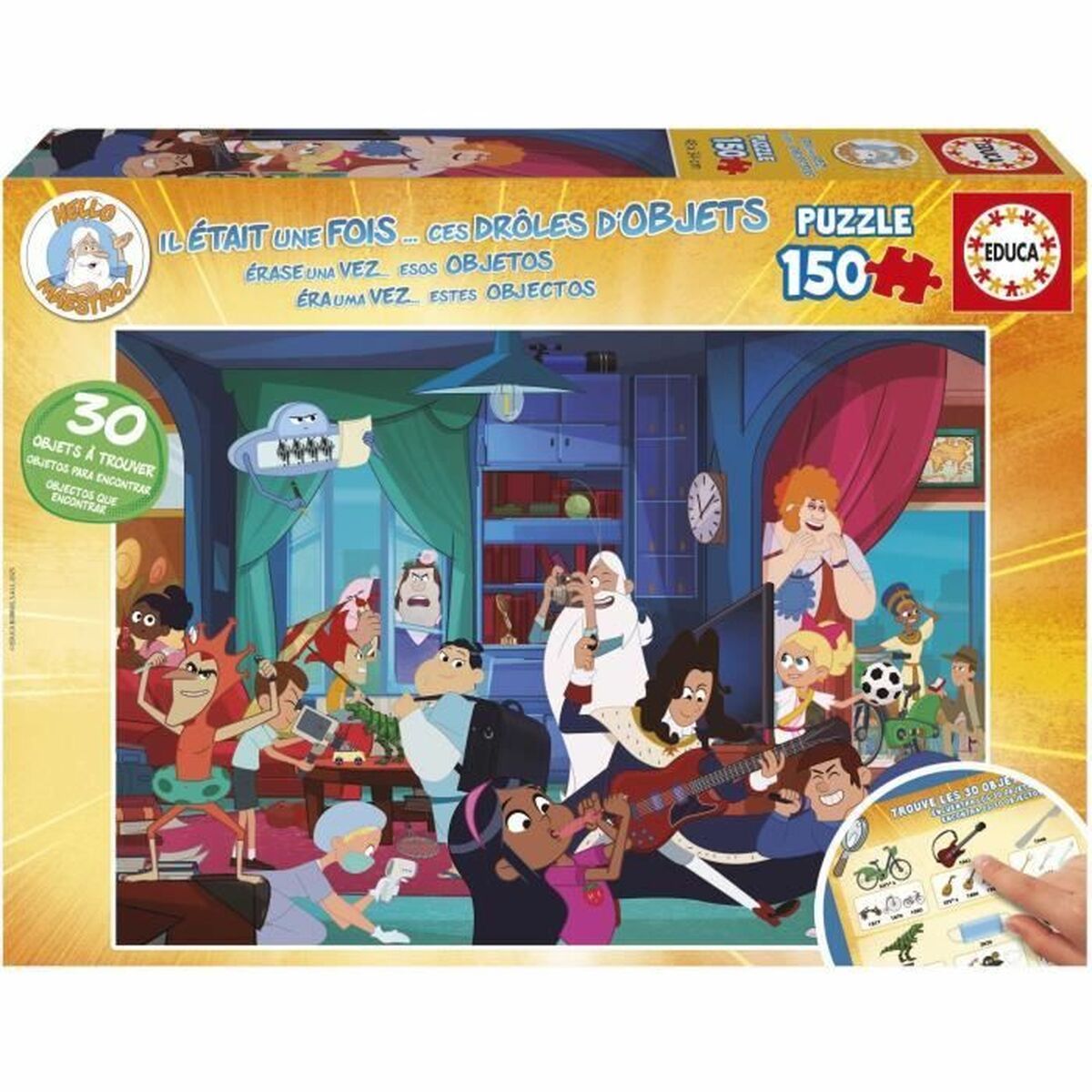 Puzzle Educa rase una vez… Estos divertidos objetos 150 Pieces Puzzle Educa rase una vez… Estos divertidos objetos 150 Pieces