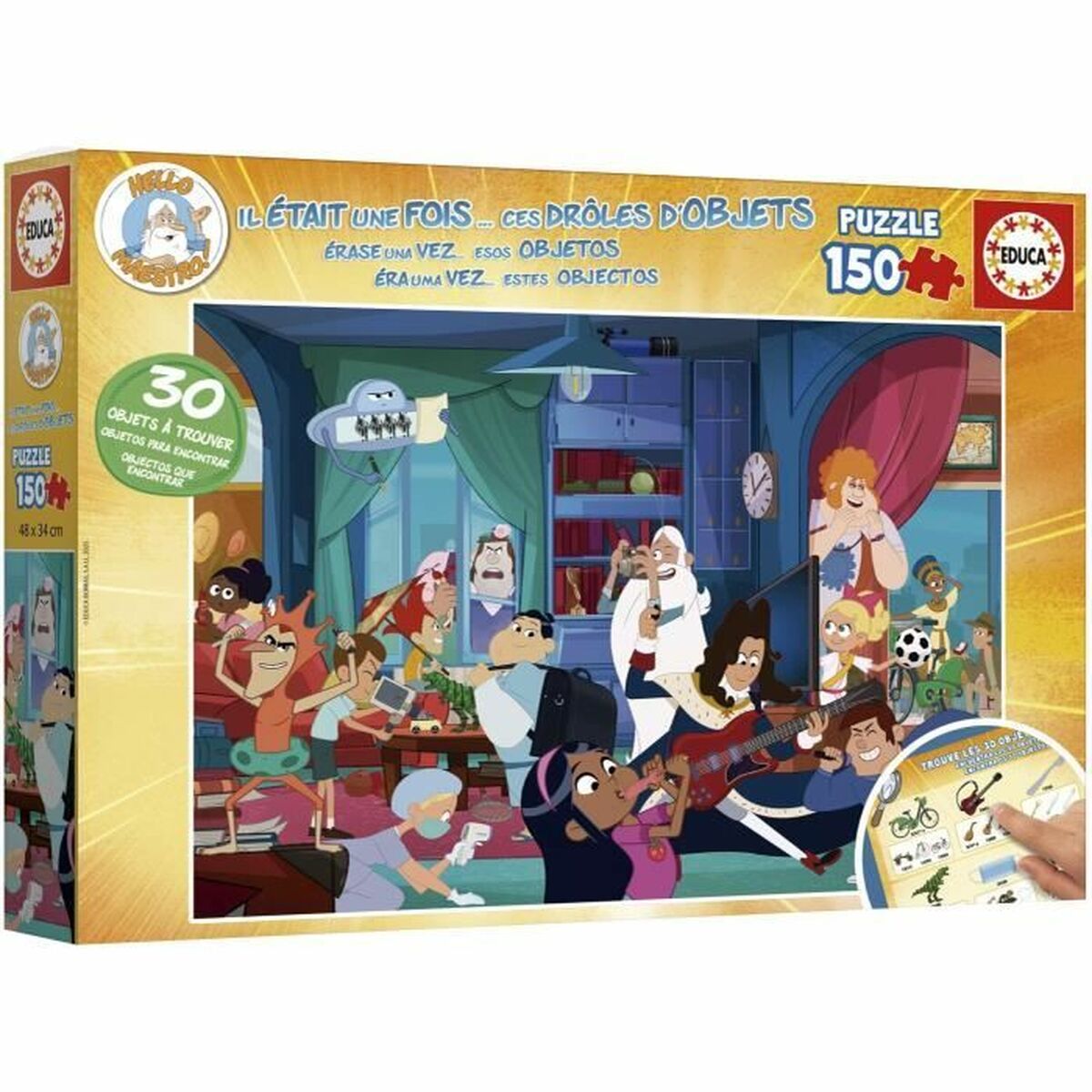 Puzzle Educa rase una vez… Estos divertidos objetos 150 Pieces