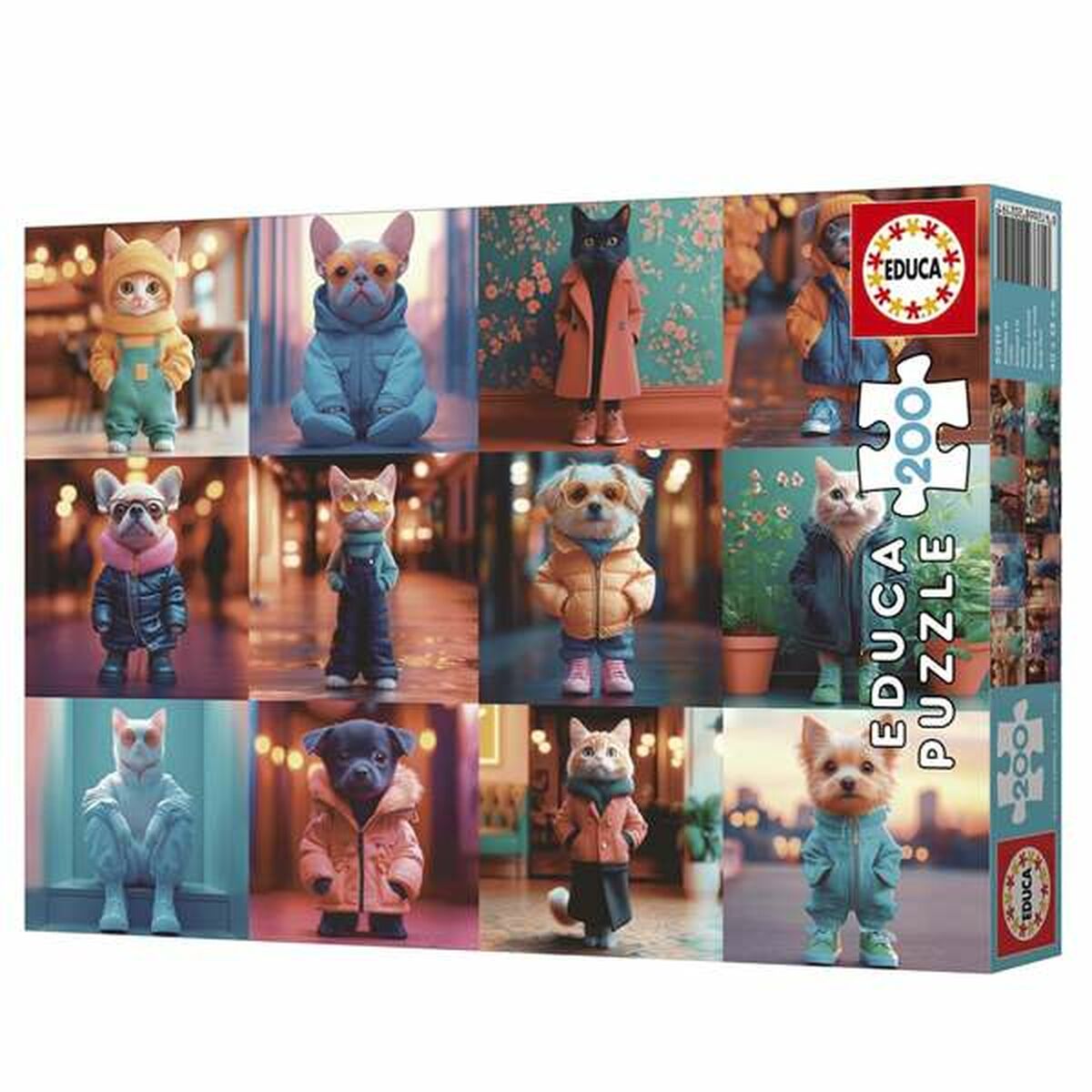 Puzzle Educa 20219 Fashion Animals 200 Pieces Puzzle Educa 20219 Fashion Animals 200 Pieces