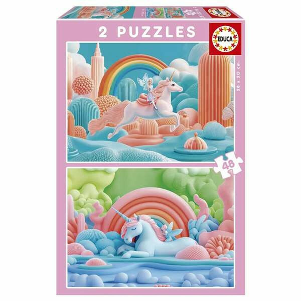 Puzzle Educa Magic Unicorns 48 Pieces (2 Units) Puzzle Educa Magic Unicorns 48 Pieces (2 Units)