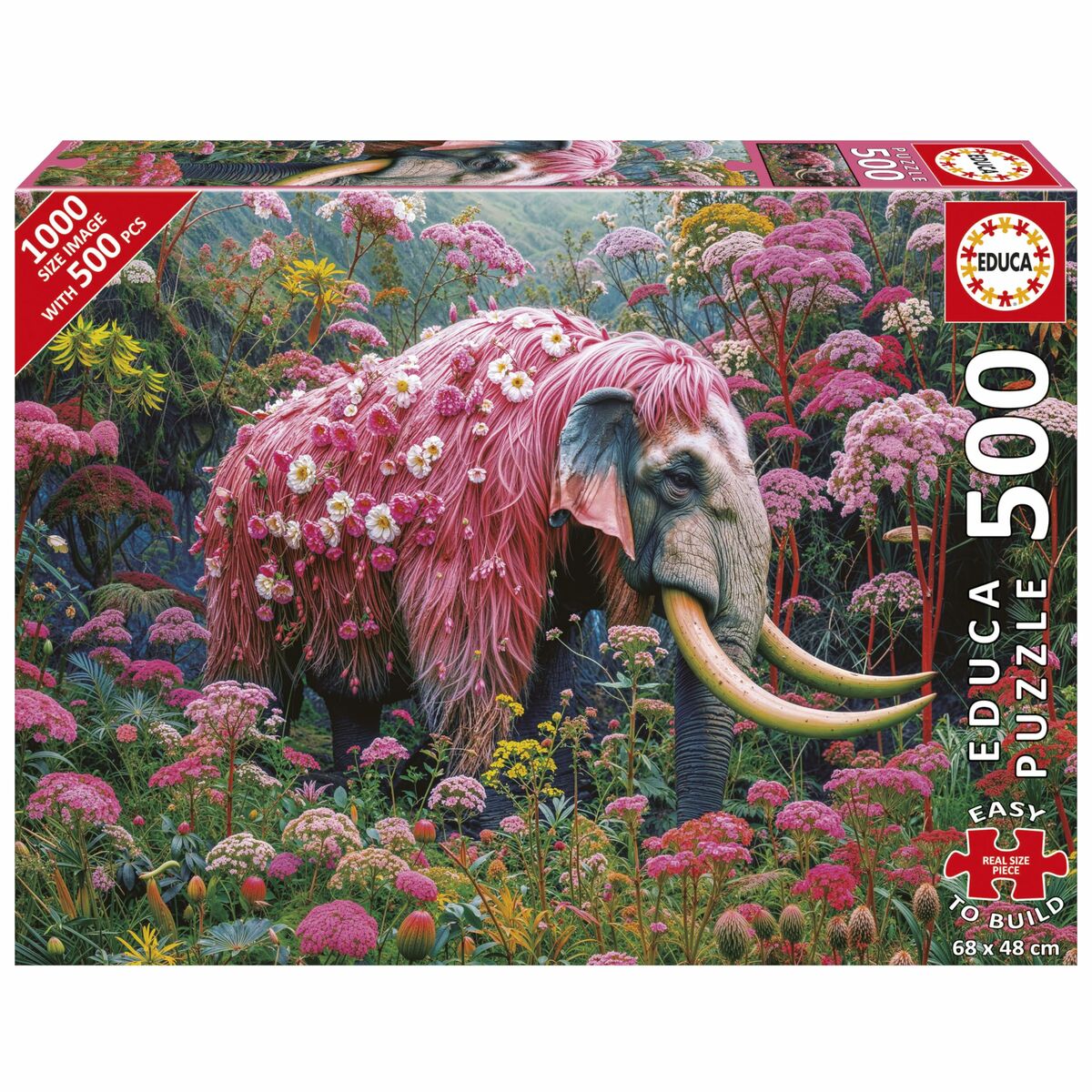 Puzzle Educa Elefante Florido 500 Pieces