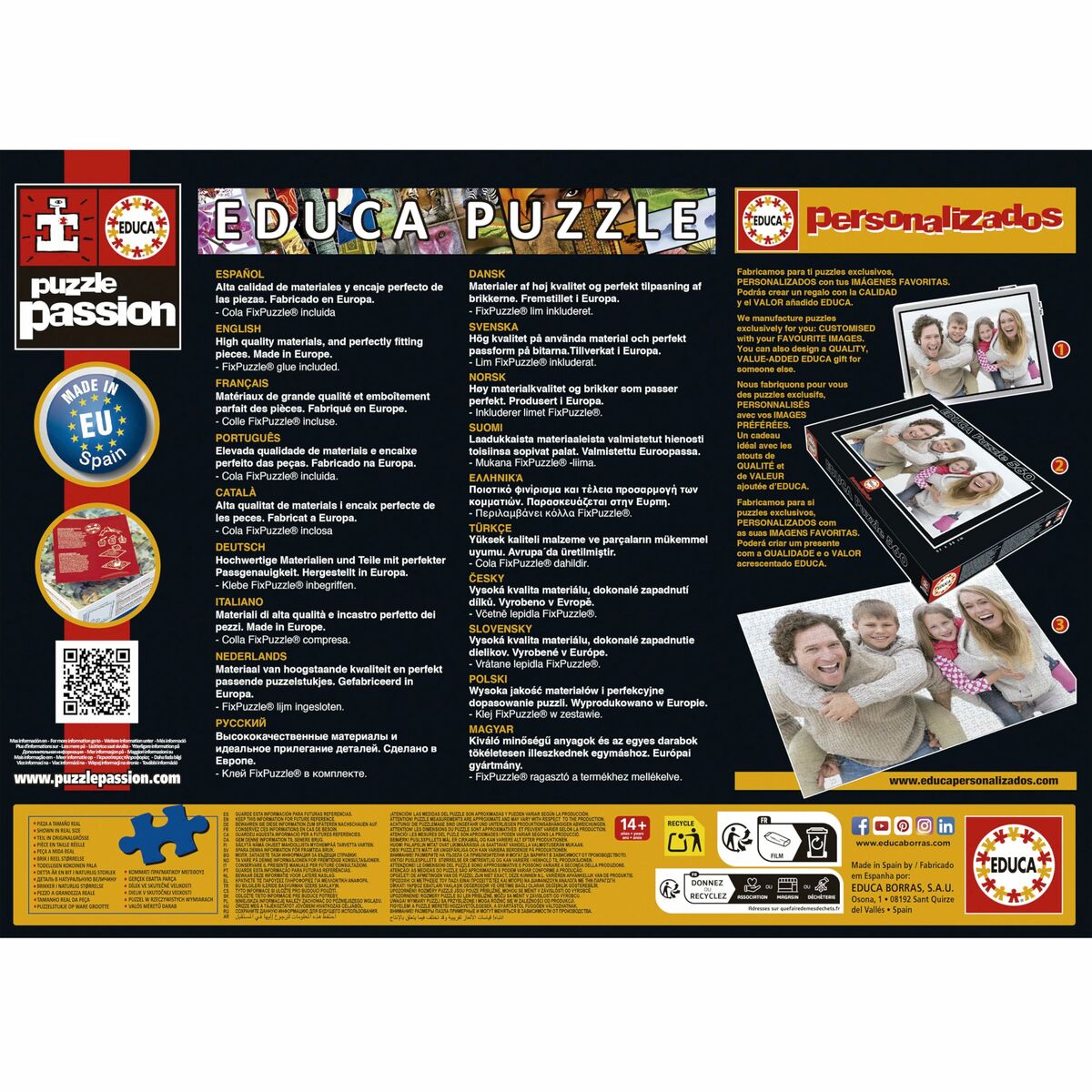 Puzzle Educa Floral Elephant