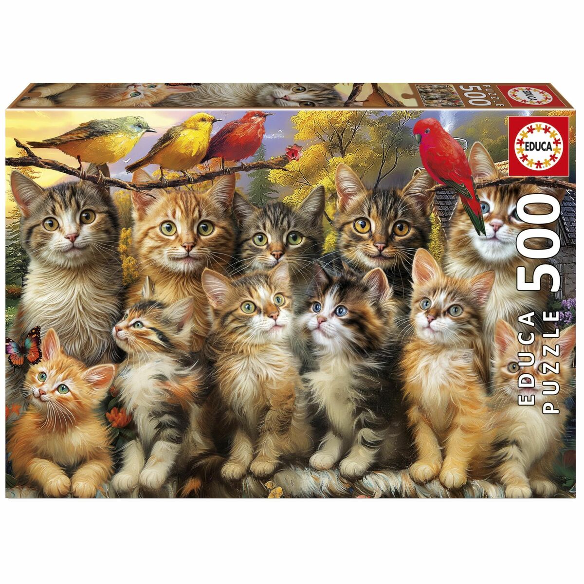Puzzle Educa Gatitos y Pjaros 500 Pieces Puzzle Educa Gatitos y Pjaros 500 Pieces