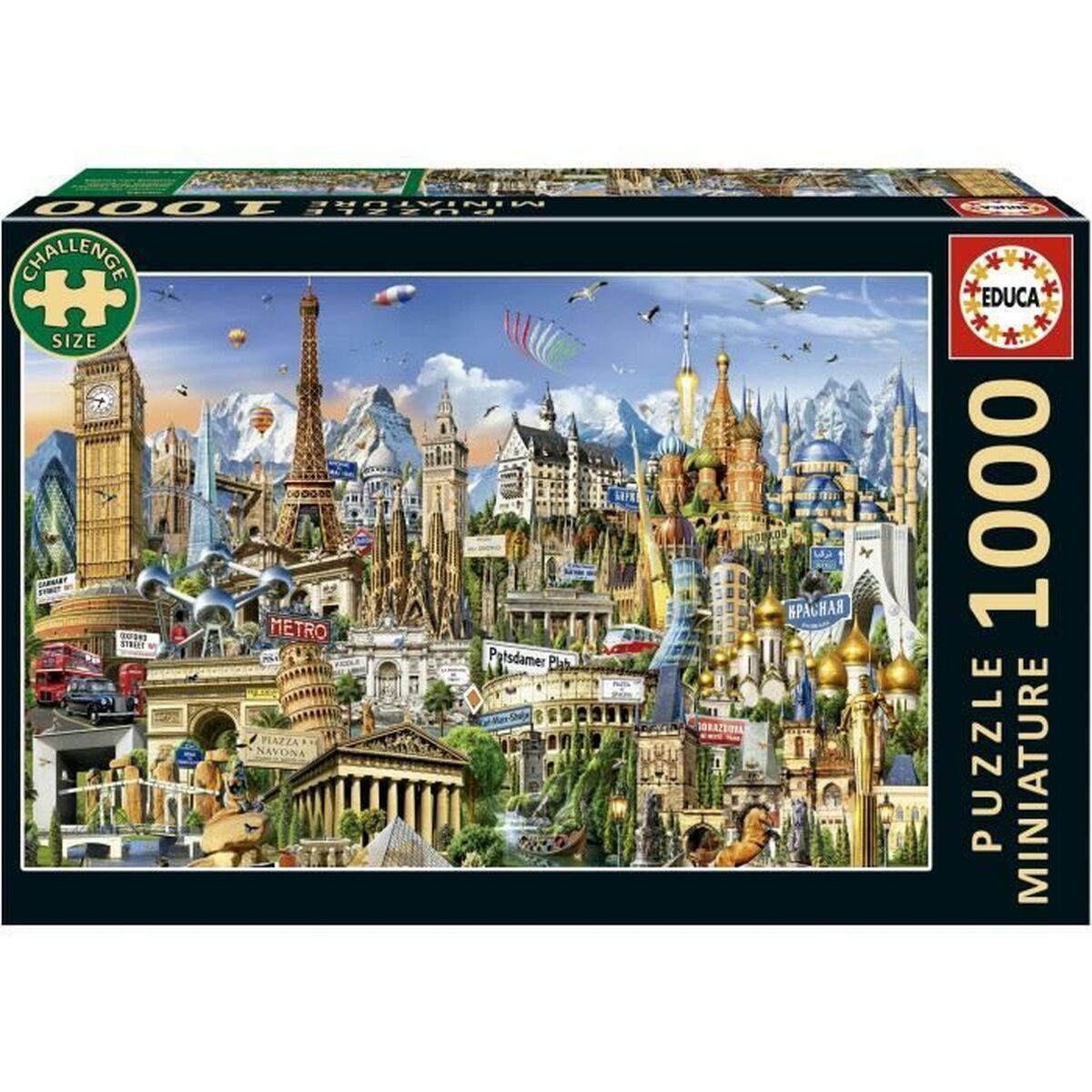 Puzzle Educa Europe Minature 1000 Pieces