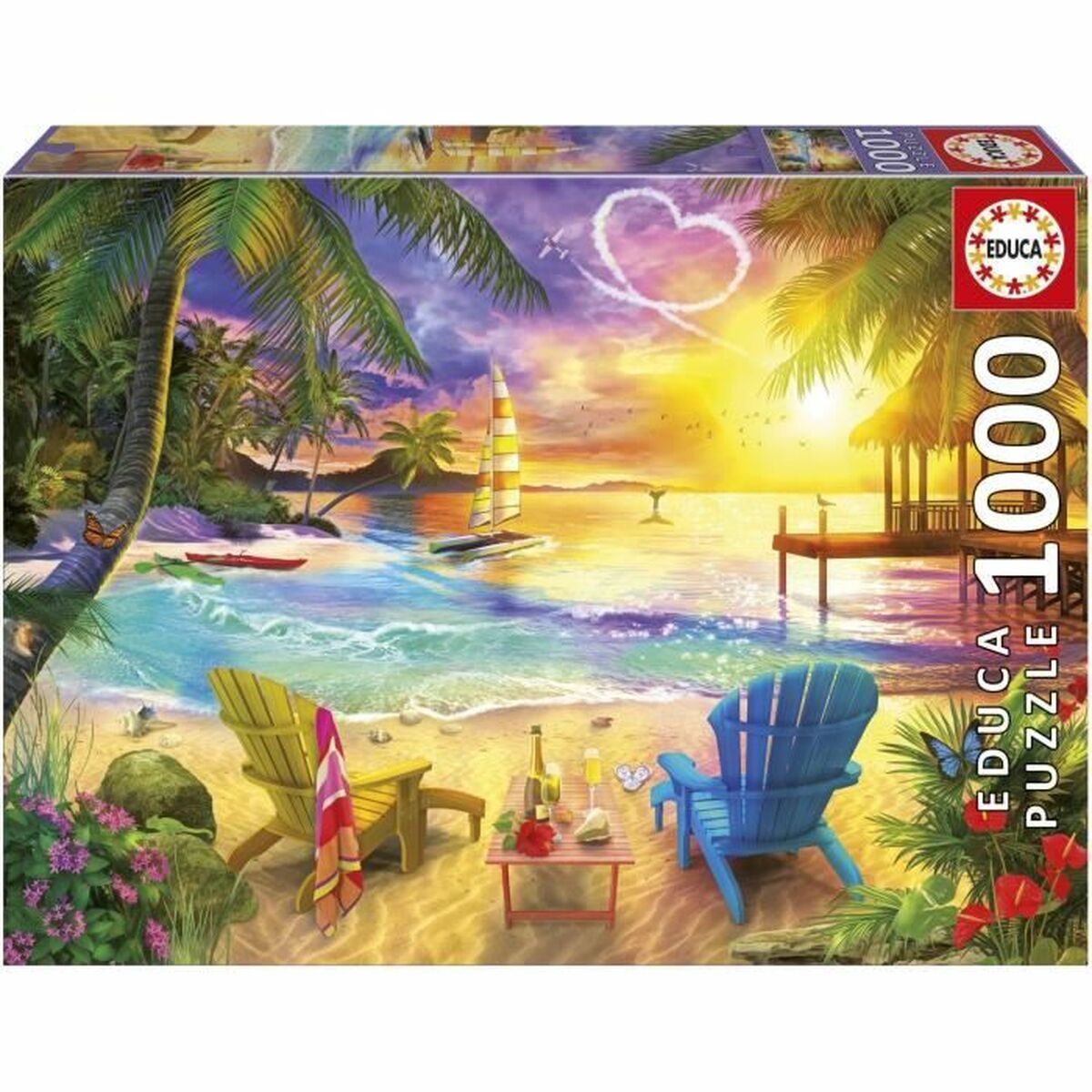 Puzzle Educa Love Beach 1000 Pieces Puzzle Educa Love Beach 1000 Pieces