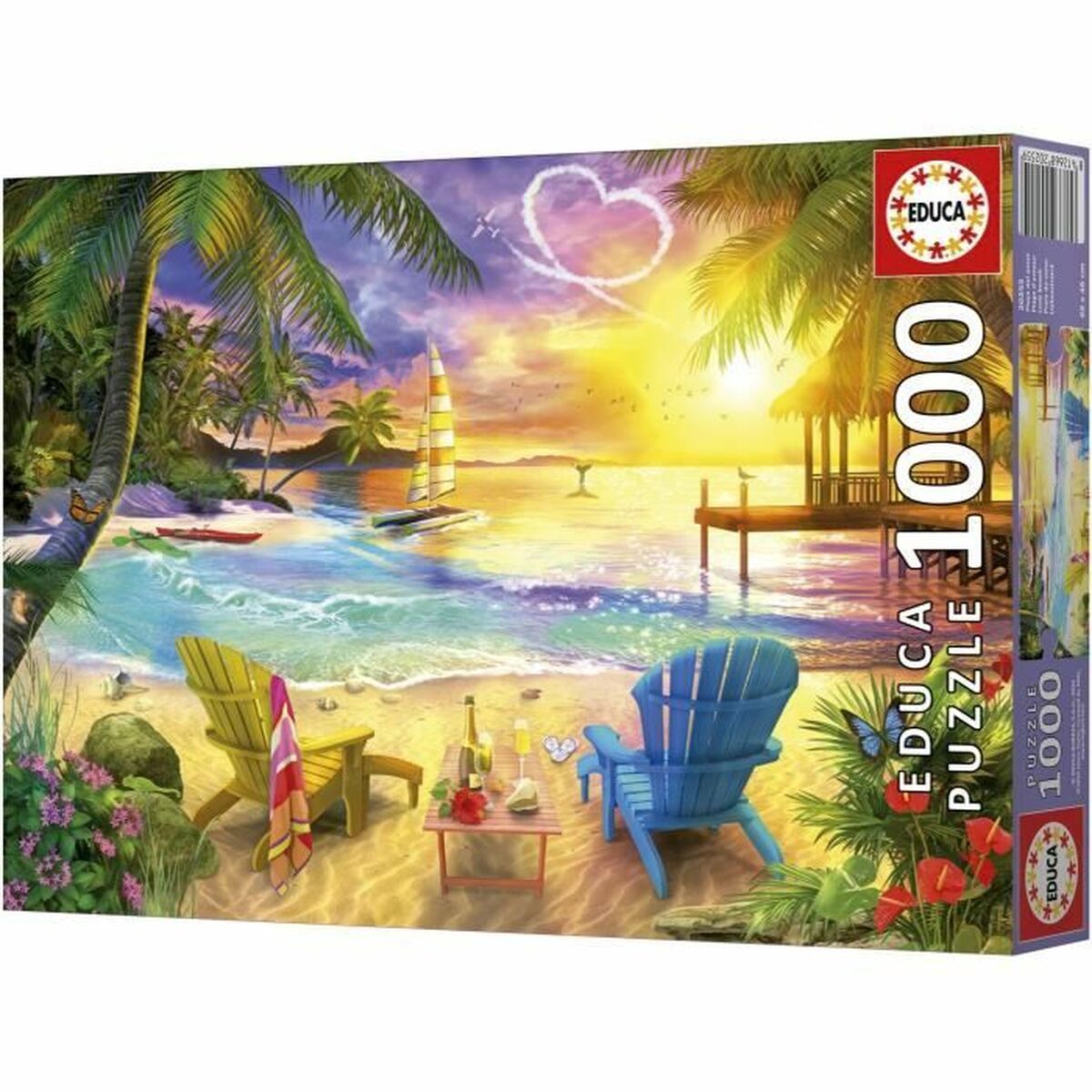 Puzzle Educa Love Beach 1000 Pieces