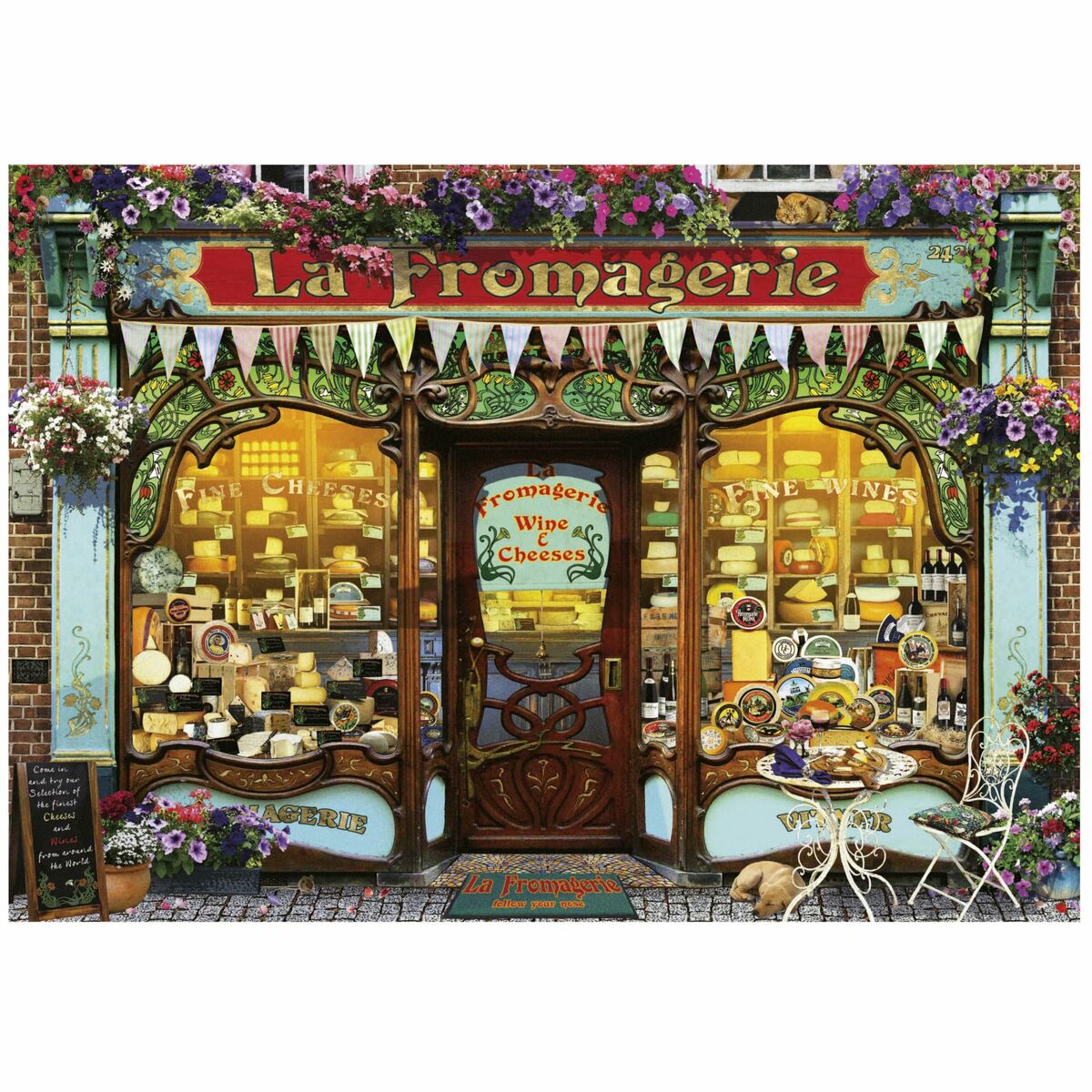 Puzzle Educa The fine cheese shop 2000 Pieces