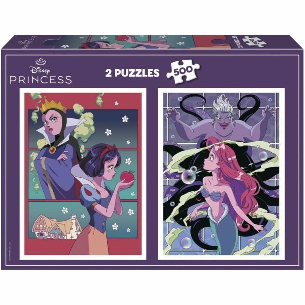 Puzzle Educa Villanos y Princesas Disney 500 Pieces (2 Units) Puzzle Educa Villanos y Princesas Disney 500 Pieces (2 Units)