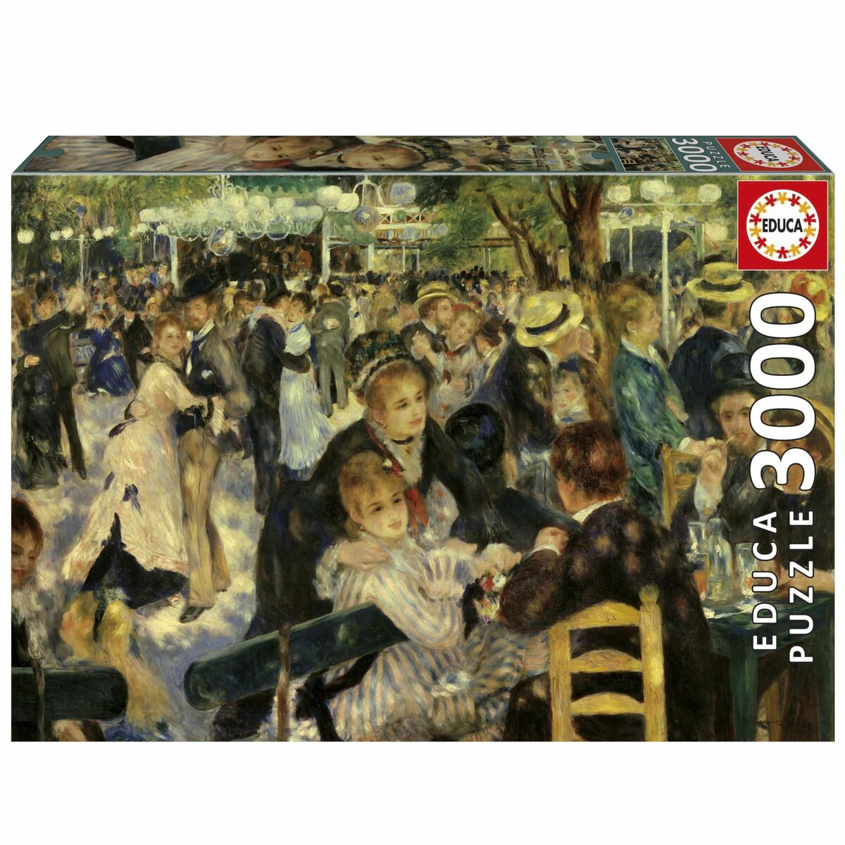 Puzzle Educa Baile en el Moulin De La Galette 3000 Pieces Puzzle Educa Baile en el Moulin De La Galette 3000 Pieces