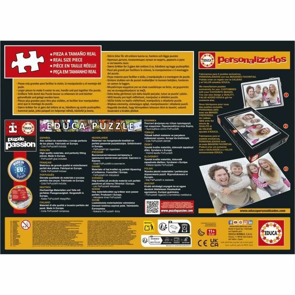 Puzzle Educa Cubo Maravilla 216 Pieces (6 Units)