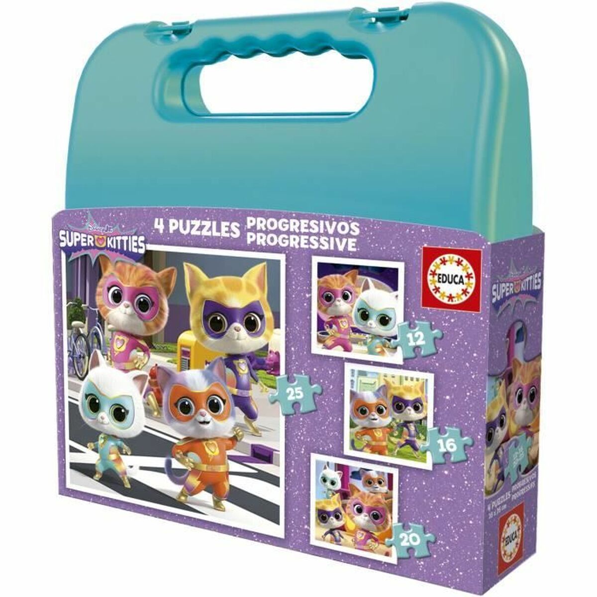 Puzzle Educa SuperKitties 12 Pieces 16 Pieces 20 Pieces 25 Pieces Puzzle Educa SuperKitties 12 Pieces 16 Pieces 20 Pieces 25 Pieces