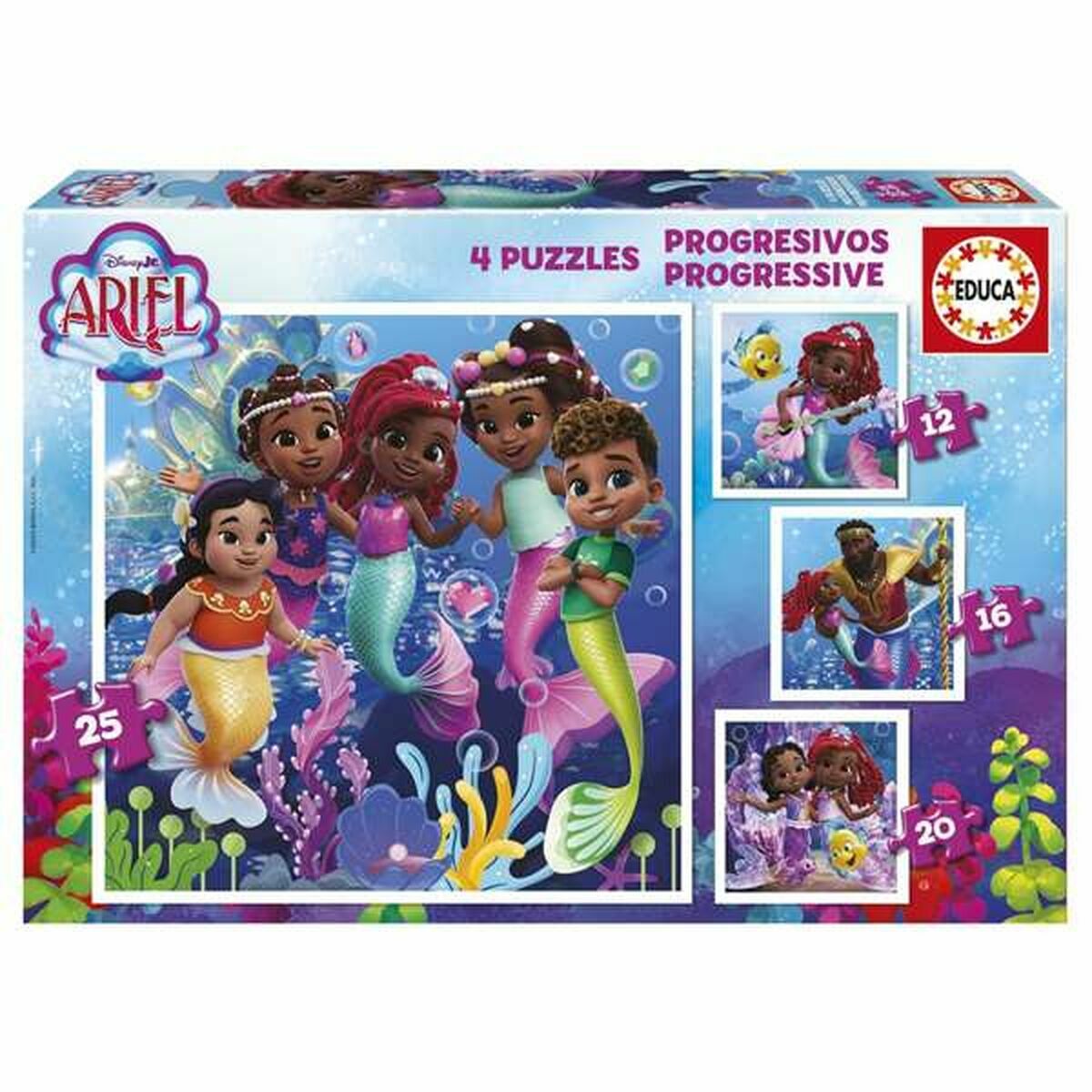 4-Puzzle Set Educa Ariel