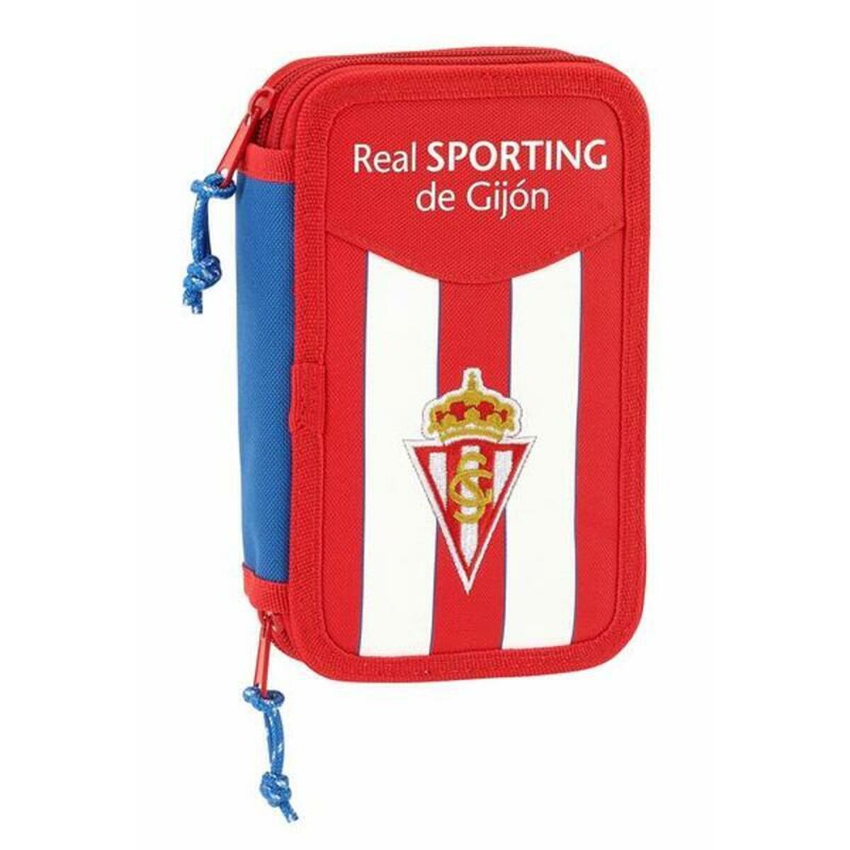 Double Pencil Case Real Sporting de Gijón White Red 12.5 x 19.5 x 4 cm (28 Pieces) Double Pencil Case Real Sporting de Gijón White Red 12.5 x 19.5 x 4 cm (28 Pieces)