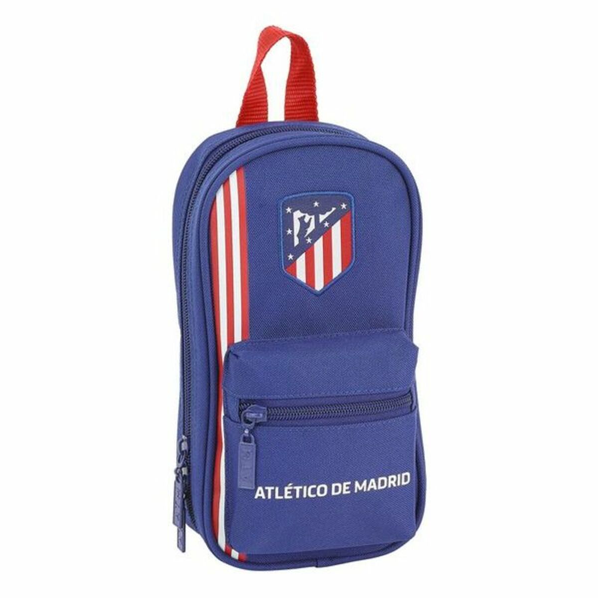 Backpack Pencil Case AtlÃ©tico Madrid In blue Navy Blue 12 x 23 x 5 cm