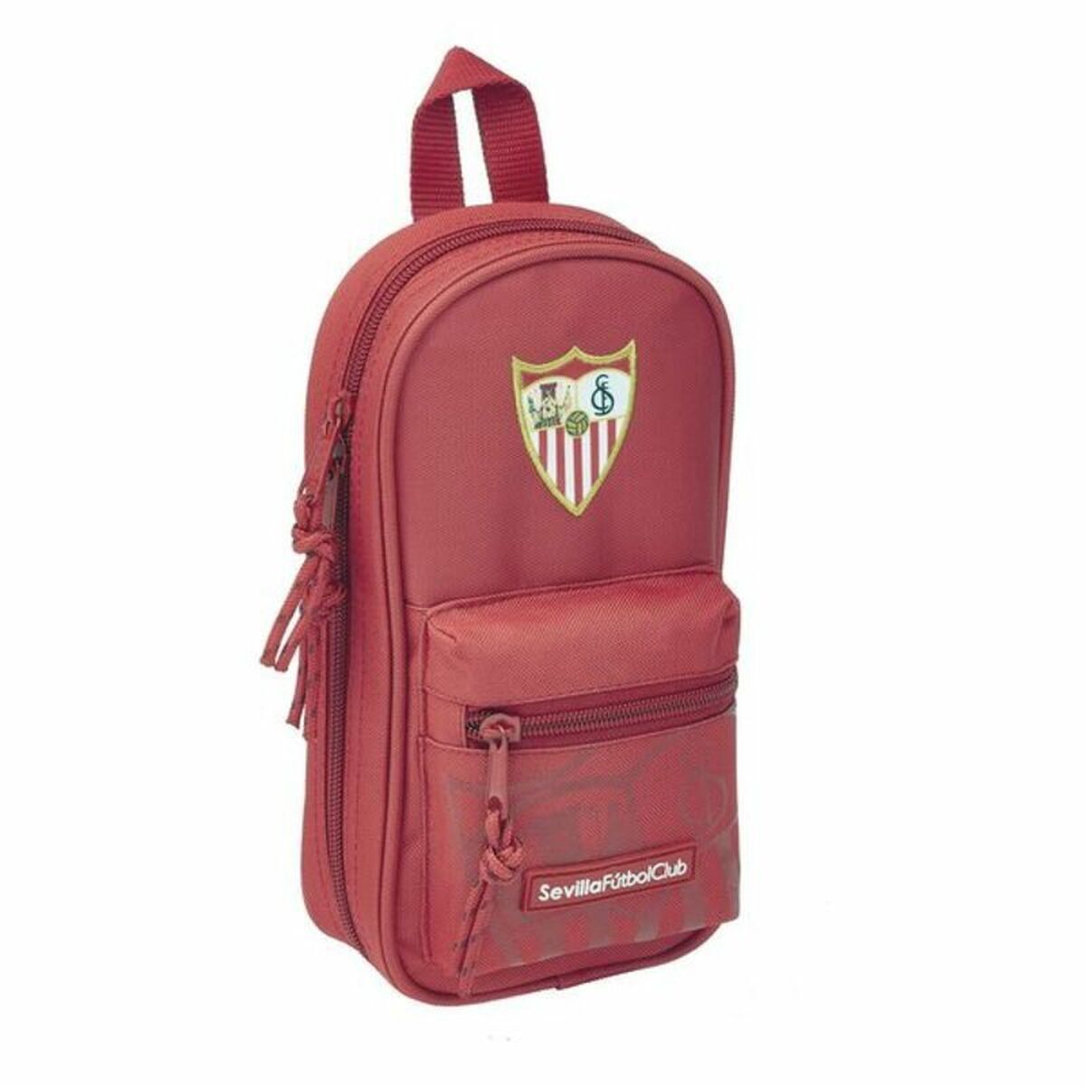Backpack Pencil Case Sevilla FÃºtbol Club Red 12 x 23 x 5 cm