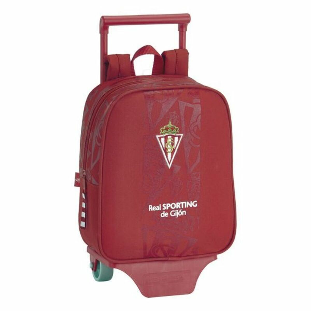 School Rucksack with Wheels 805 Real Sporting de Gijón 611972280 Red School Rucksack with Wheels 805 Real Sporting de Gijón 611972280 Red