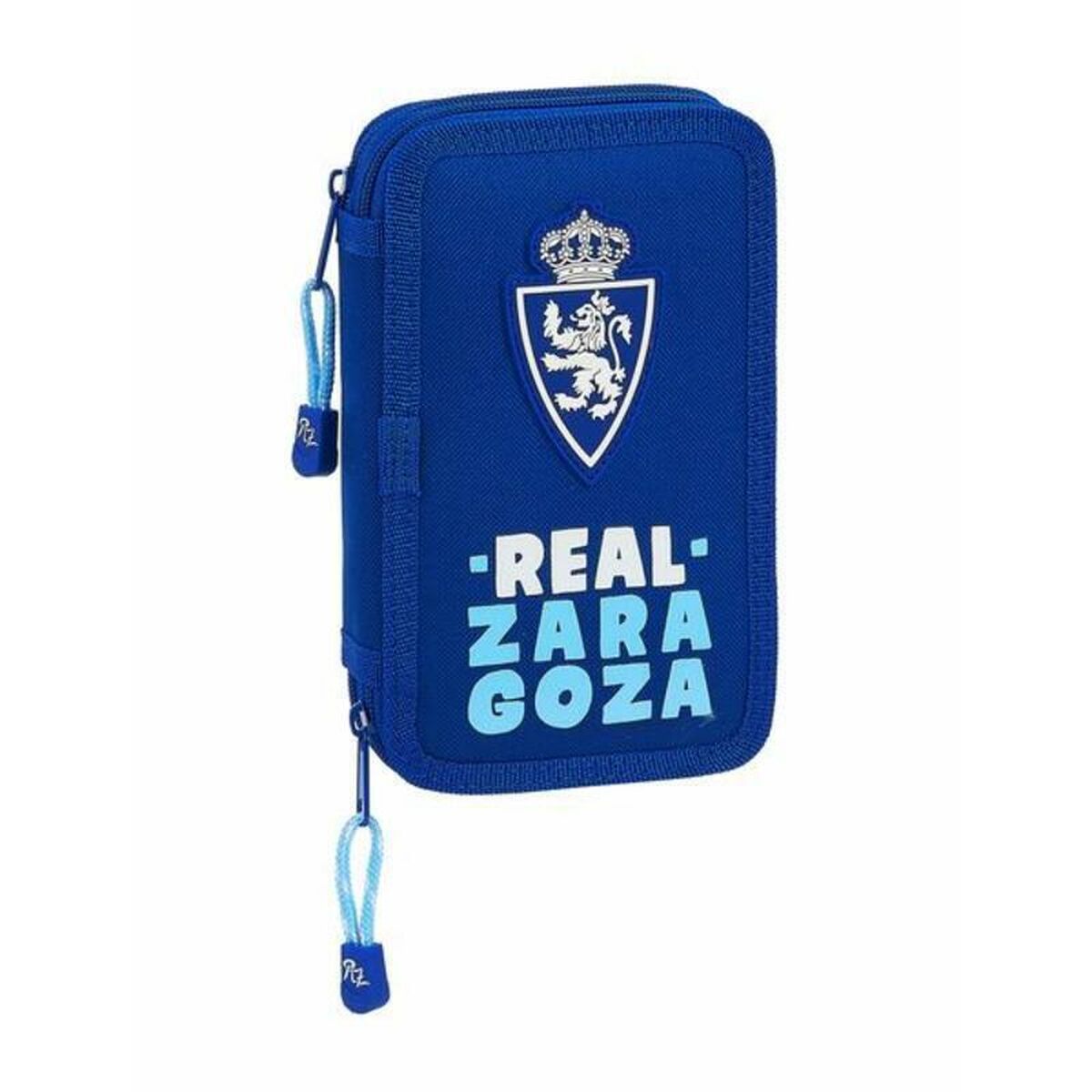 Double Pencil Case Real Zaragoza Blue 12.5 x 19.5 x 4 cm (28 Pieces) Double Pencil Case Real Zaragoza Blue 12.5 x 19.5 x 4 cm (28 Pieces)