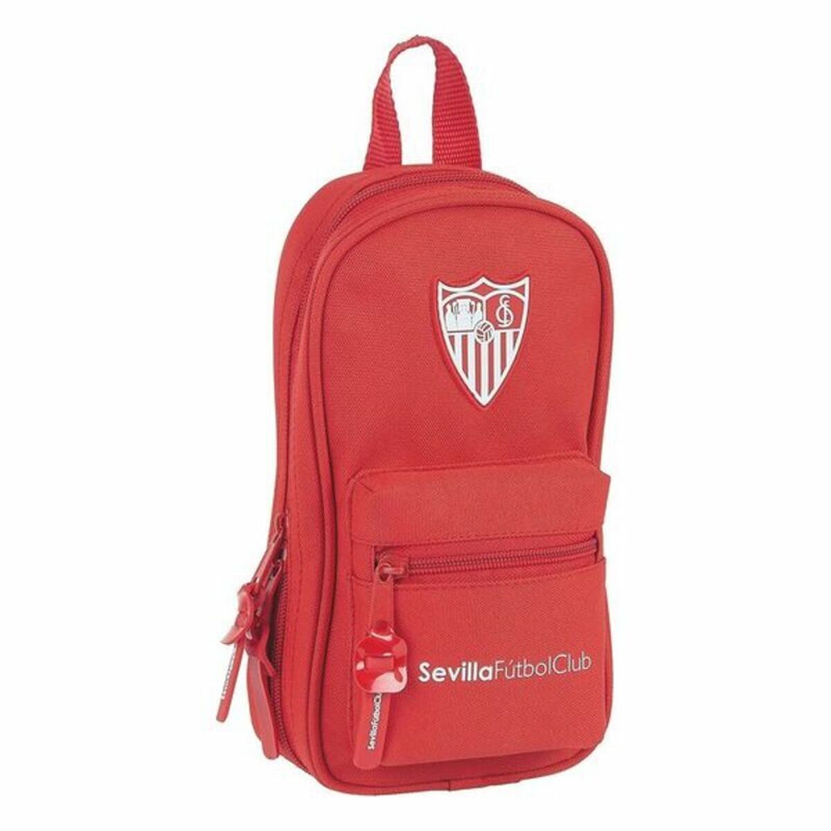 Backpack Pencil Case Sevilla FÃºtbol Club M747 Red 12 x 23 x 5 cm (33 Pieces)