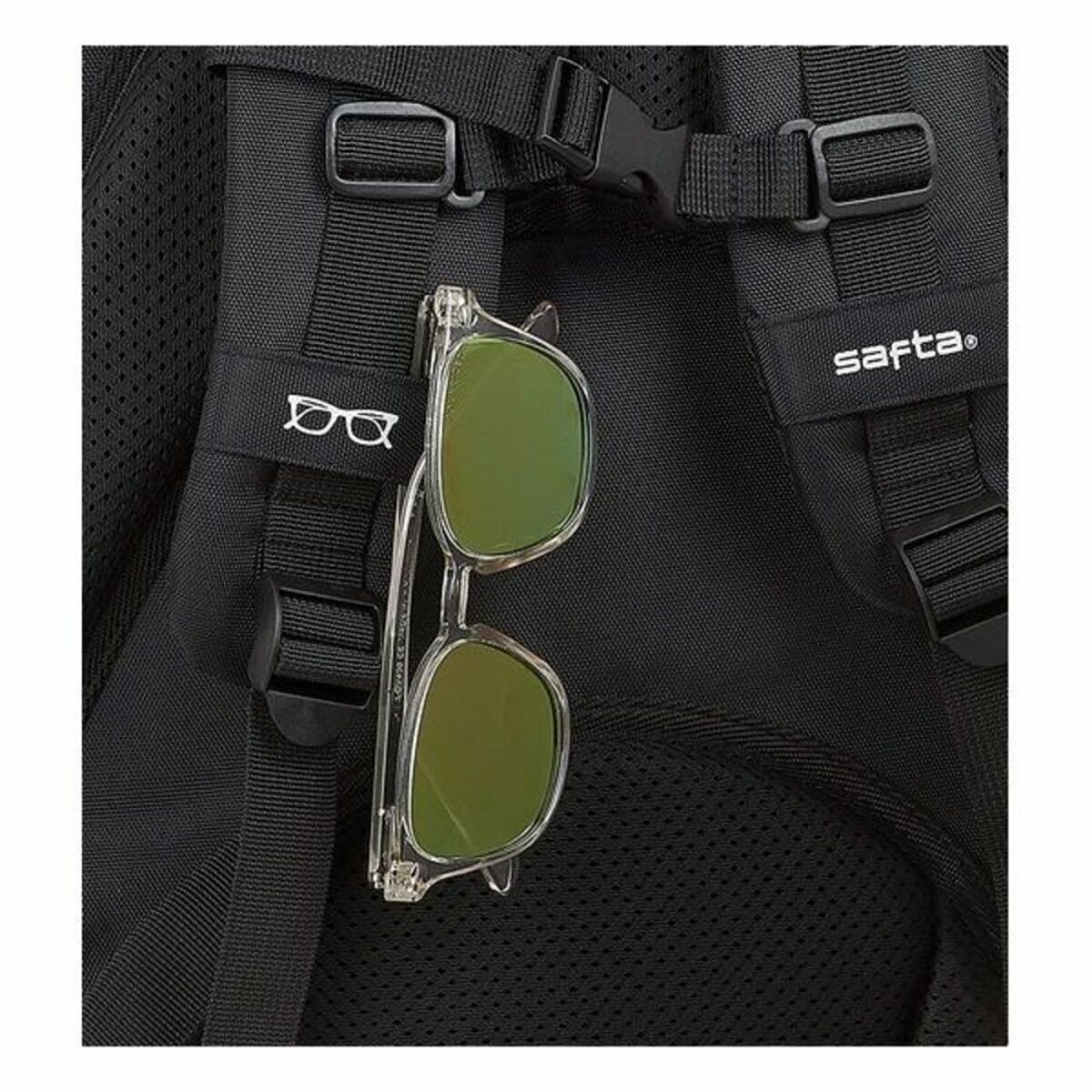 Rucksack for Laptop and Tablet with USB Output Safta 15,6” Black 30 x 43 x 16 cm