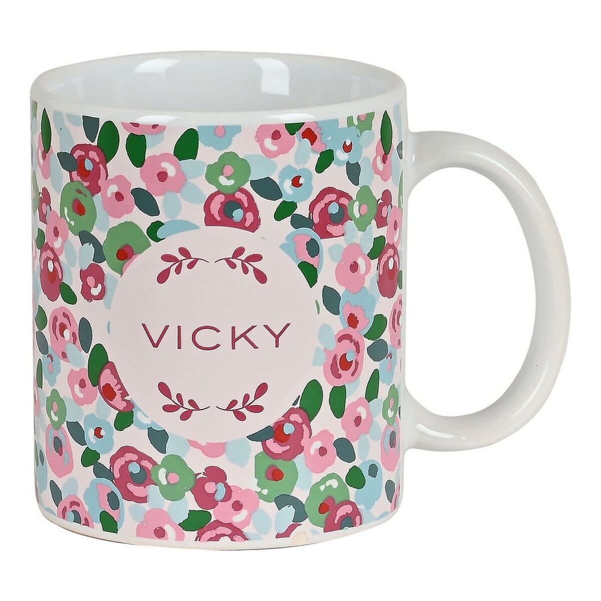 Mug Vicky MartÃn Berrocal Rosebloom Ceramic Multicolour (350 ml) Mug Vicky MartÃn Berrocal Rosebloom Ceramic Multicolour (350 ml)